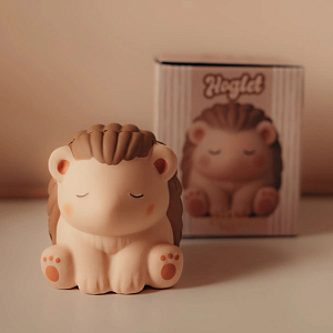 Игрушка сквиш антистресс Mrs. Ertha "Ежик Hoglet", кремовая с коричневым